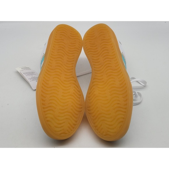 Adidas VL Court 3.0 Womens Sneakers White Aqua Gum Shoes Sole Size 6.5 JQ7253 - Picture 9 of 15